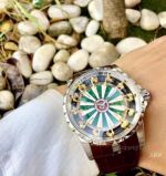 Roger Dubuis Excalibur Rddbex0495 Copy Watch Green & White Face